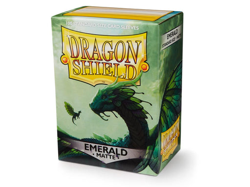 Dragon Shield Matte Emerald - 100 Standard Size Sleeves - Arcane Tinmen