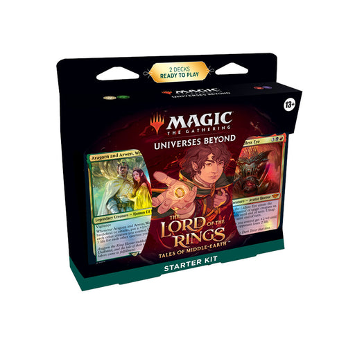 Magic: The Gathering The Lord of the Rings: Tales of Middle-earth Starter Kit - Learn to Play with 2 Ready-to-Play Decks + 2 Codes to Play Online (2-Player Card Game) - Wizards Of The Coast