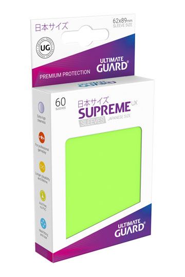 Ultimate Guard Supreme UX Sleeves Japanese Size Light Green (60) - Ultimate Guard