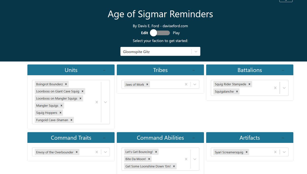 Never miss a rule for Age of Sigmar with AoS Reminders — Athena Games Ltd