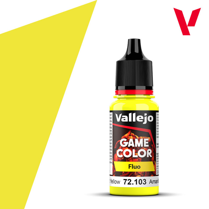 AV Vallejo Game Color 18ml - Fluorescent Yellow