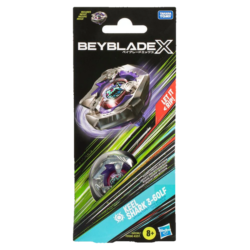 Beyblade X Keel Shark 3-60LF Booster Pack Set - Hasbro