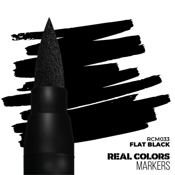 Real Colours Markers - Flat Black