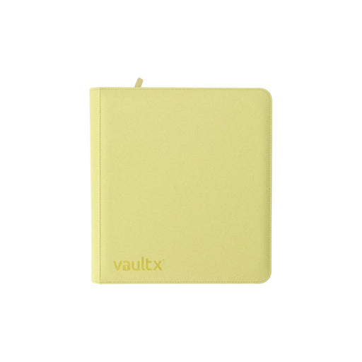 12-Pocket Exo-Tec Zip Binder - Pastel Yellow - Vault X - Vault X