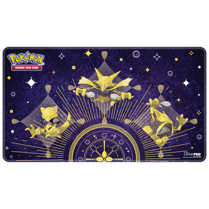 Abra Evolutions Stitched Playmat - White Stitched for Pokémon