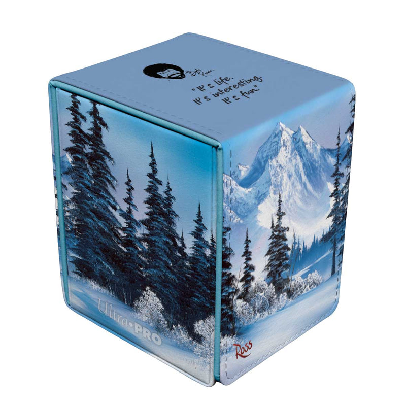 Bob Ross - Winter Paradise Alcove Flip Deck Box for Tabletop Gaming