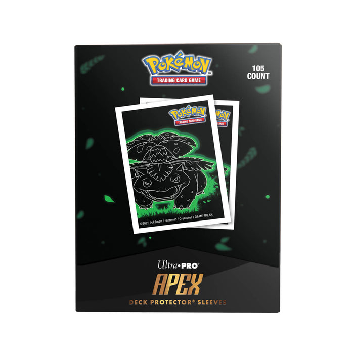 Neon Kanto 105ct APEX Deck Protector Sleeves Venusaur for Pokémon