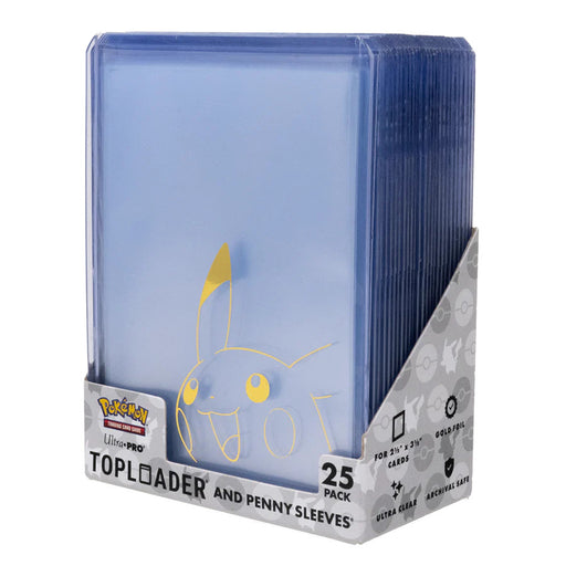 Pokemon Pikachu Toploader & Penny Sleeves Combo Pack (25 Pack) - Ultra Pro