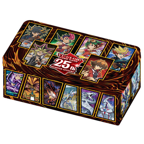 Dueling Heroes 25th Anniversary Tin - Yu‑Gi‑Oh! Trading Card Game (DAMAGED) - Konami