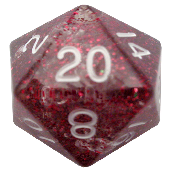 Ethereal Light Purple - 35mm Mega Acrylic D20 - FanRoll