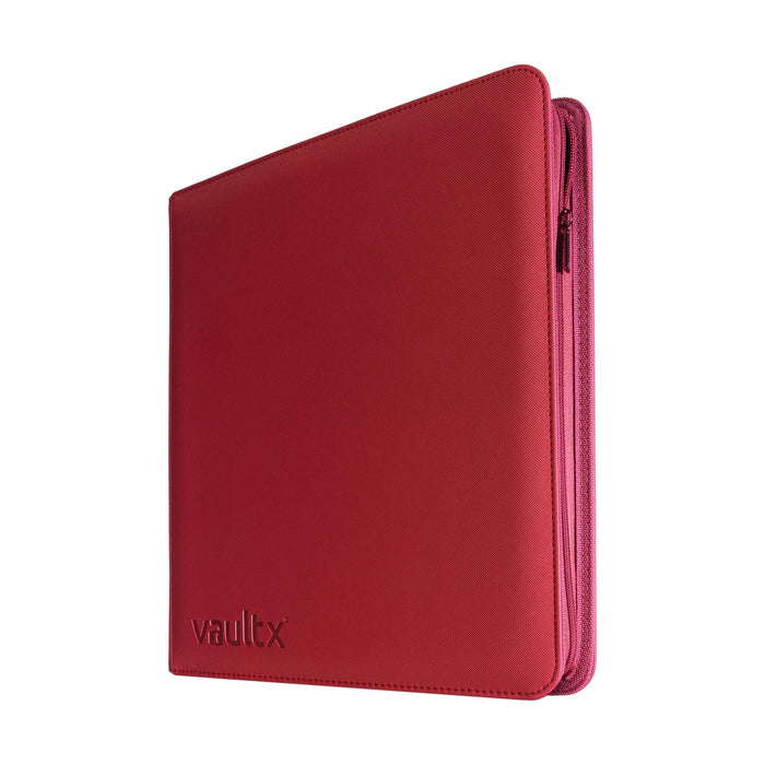 12-Pocket Exo-Tec Zip Binder Metallic Red - Vault X