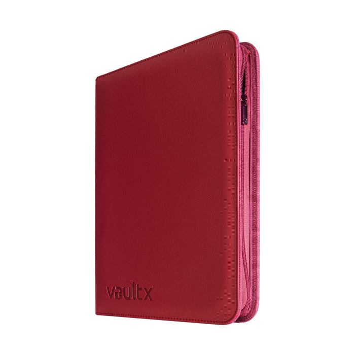 9-Pocket Exo-Tec Zip Binder Metallic Red - Vault X