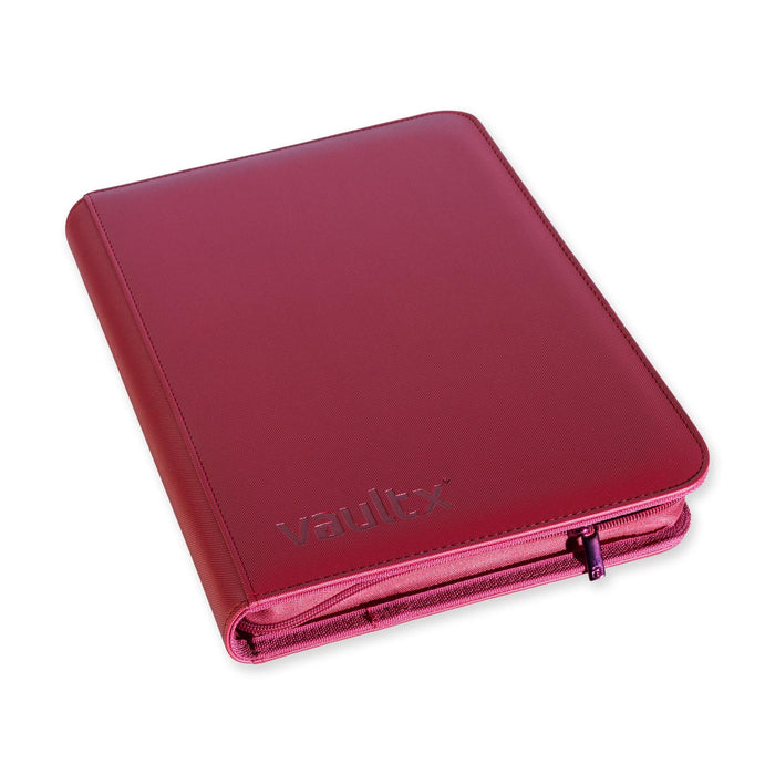 9-Pocket Exo-Tec Zip Binder Metallic Red - Vault X