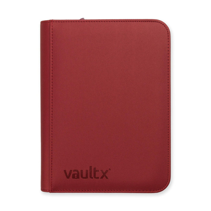 4-Pocket Exo-Tec Zip Binder Metallic Red - Vault X