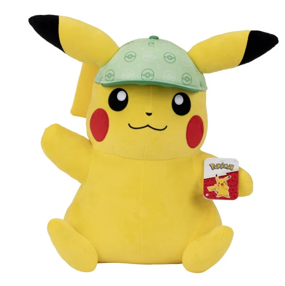 24" Plush Pikachu With Hat #4 - Pokemon