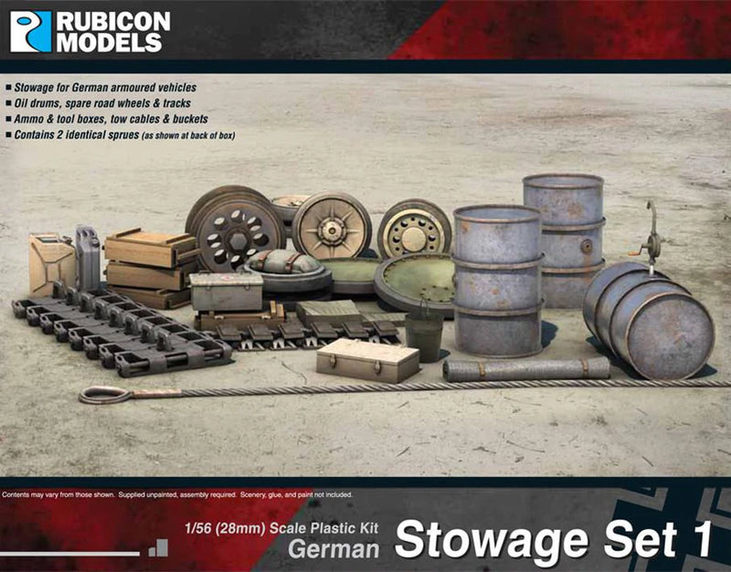 Rubicon Models - German Stowage Set 1 (WW2) - Rubicon Models LTD