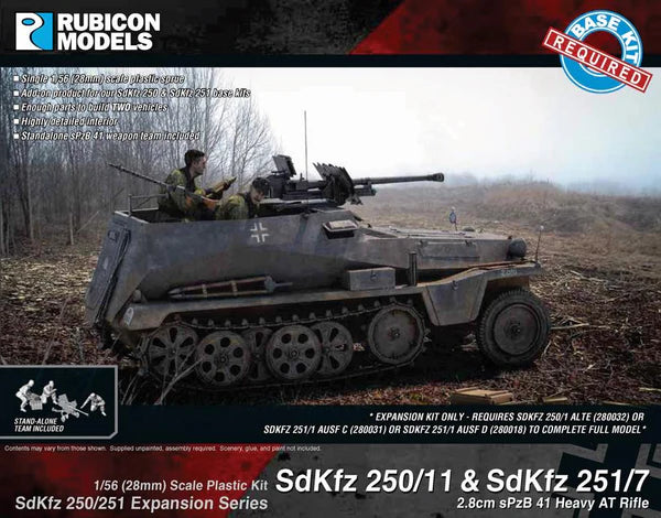 Rubicon Models - SdKfz 250/251 Expansion Set- SdKfz 250/11 & 251/7 sPzB 41 AT Rifle