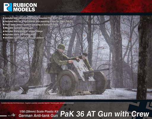 Rubicon Models - PaK 36 AT Gun with Crew - Rubicon Models LTD