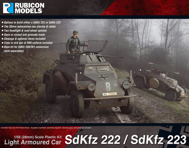 Rubicon Models - SdKfz 222/223 Light Armoured Car - Rubicon Models LTD