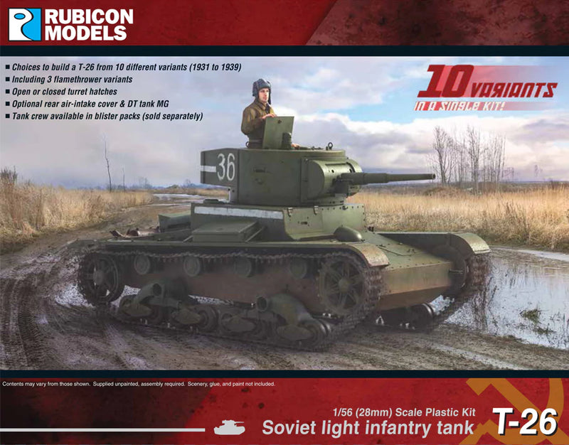 Rubicon Models - Soviet T-26 Light Infantry Tank - Rubicon Models LTD
