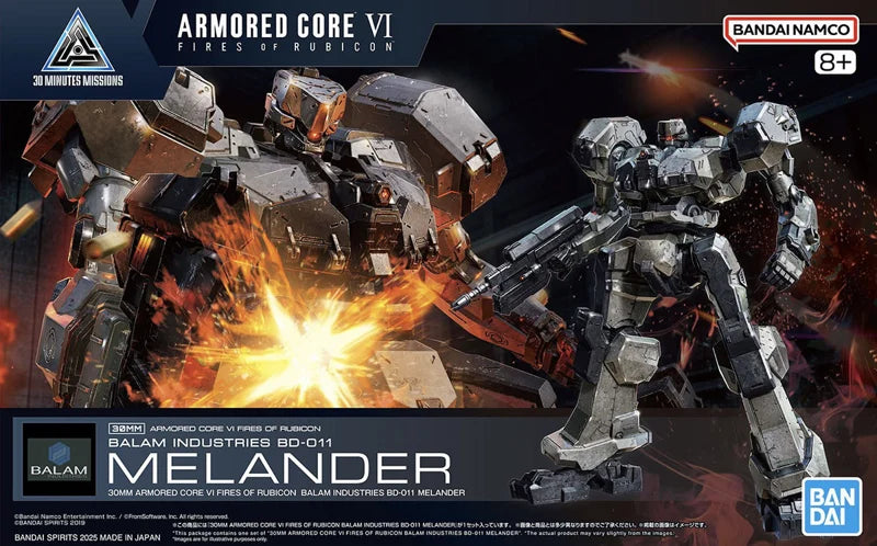 30MM Armoured Core VI Fires of Rubicon BD-011 Melander Model Kit