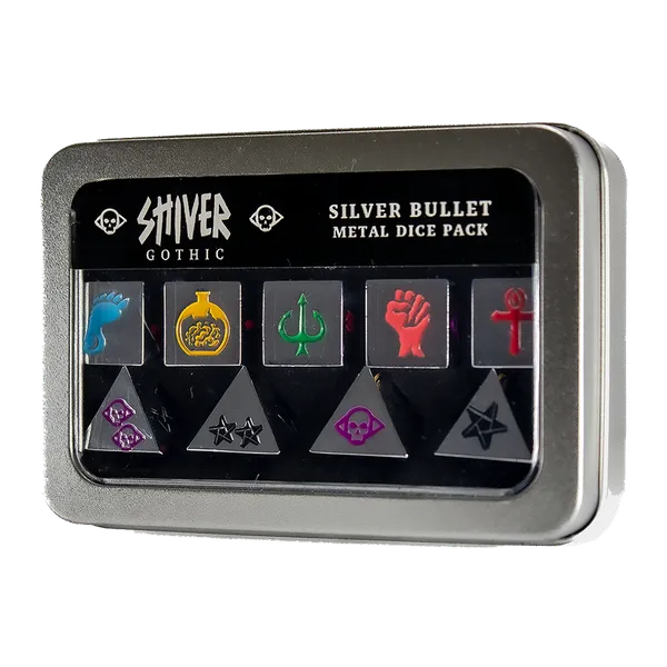 SHIVER Gothic: Silver Bullet Metal Dice Pack