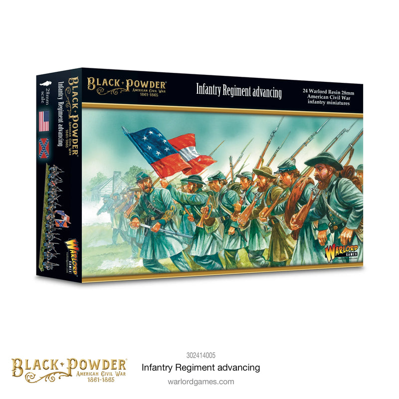 American Civil War: Infantry Regiment Advancing - Warlord Games