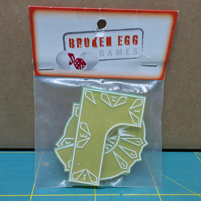 Guild Ball Template Set - Alchemist Green