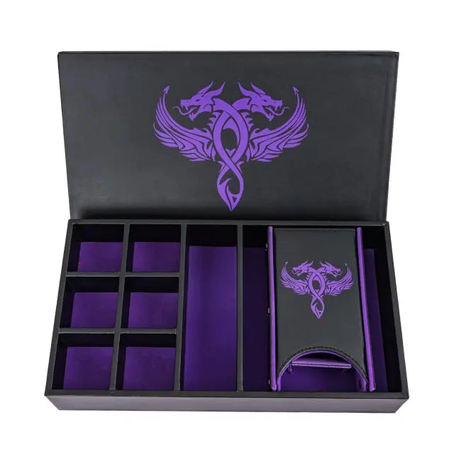 Purple Dice Tower and Storage Box