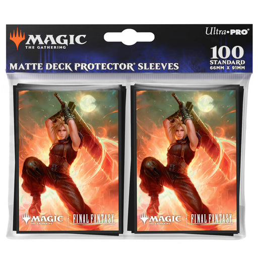 Final Fantasy 100ct Deck Protector Sleeves - Cloud Ex Soldier - Magic The Gathering - Ultra Pro