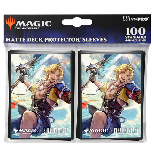 Final Fantasy 100ct Deck Protector Sleeves - Tidus, Yuna's Guardian - Magic The Gathering - Ultra Pro