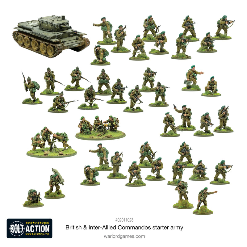 Bolt Action British & Inter-Allied Commandos Starter Army - Warlord Games