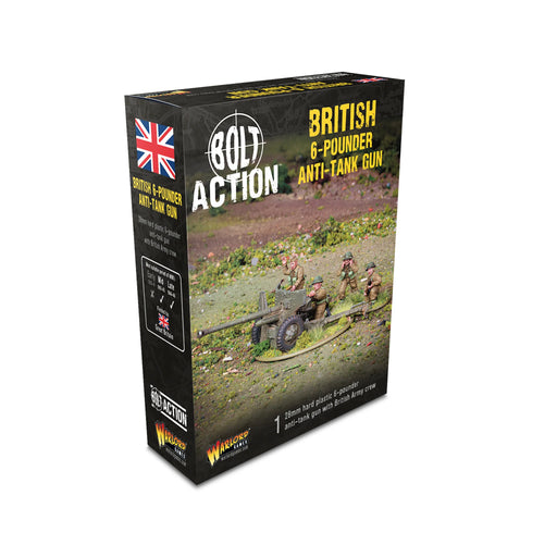 British 6-pounder anti-tank gun (plastic) - Warlord Games