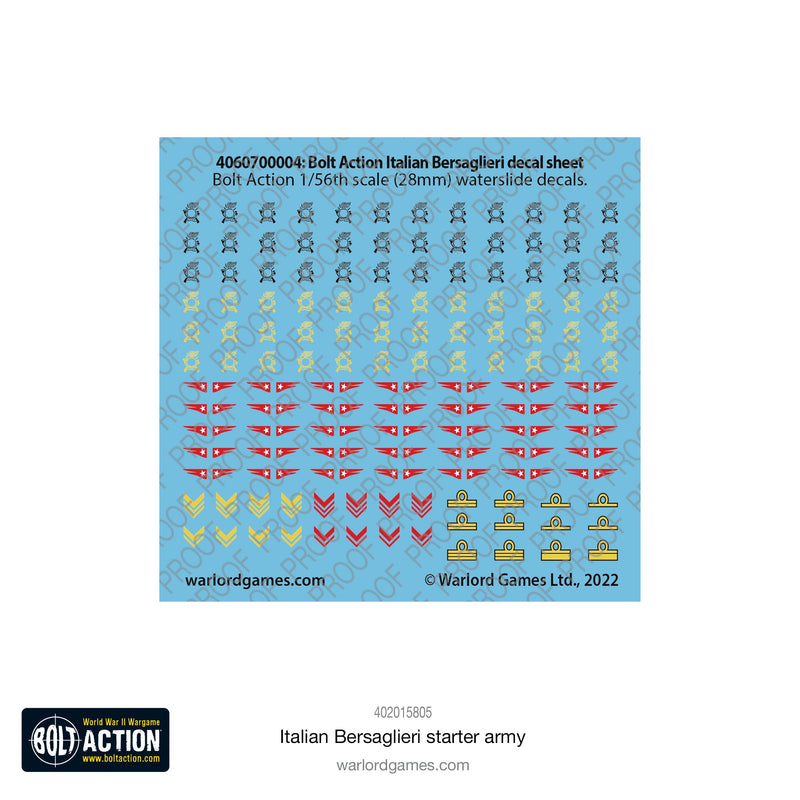 The Devil's Griffins - Italian Bersaglieri Starter Army - Bolt Action