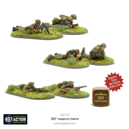 Bolt Action BEF Weapons Teams - Warlord Games