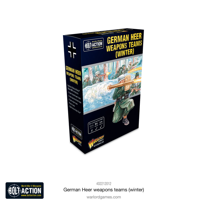 Bolt Action: German Heer (Winter) Weapons Teams - Warlord Games