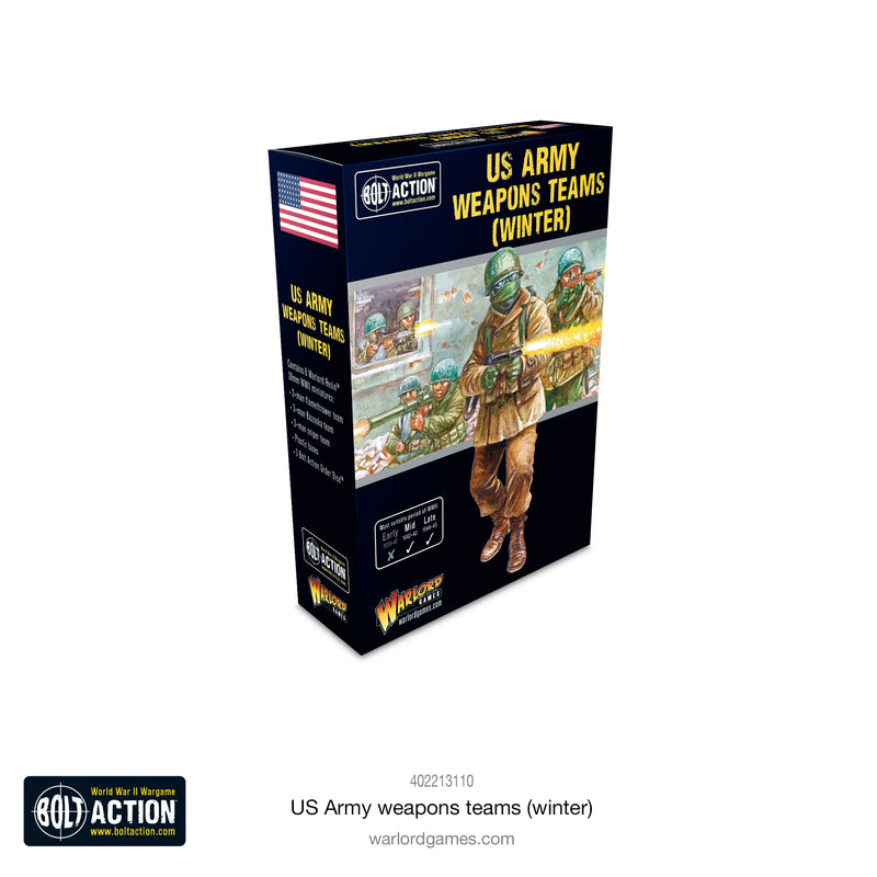 Bolt Action: US Army (Winter) Weapons Teams - Warlord Games