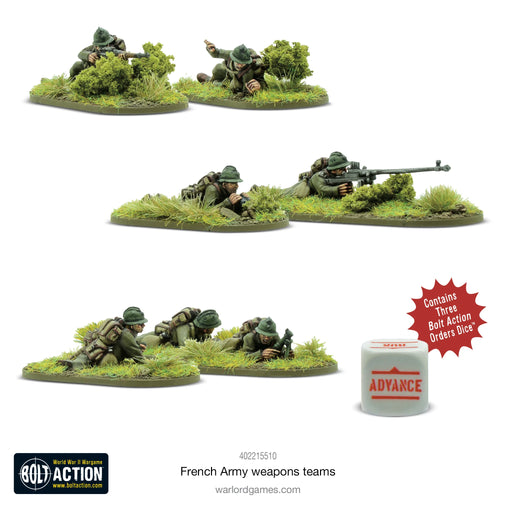 Bolt Action French Army Weapons Teams - Warlord Games