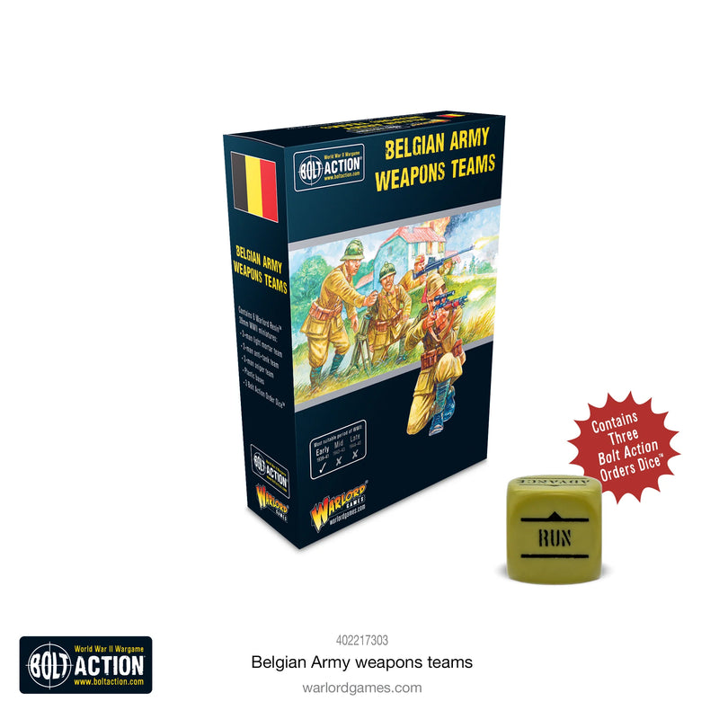 Bolt Action:  Belgian Army weapons teams