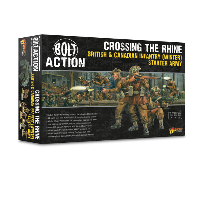 'Crossing the Rhine' - British & Canadian infantry (Winter) Starter Army - Warlord Games