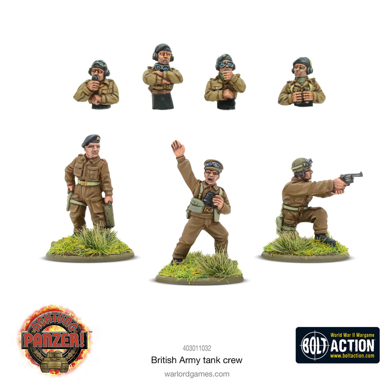 Achtung Panzer! British Army Tank Crew - Warlord Games