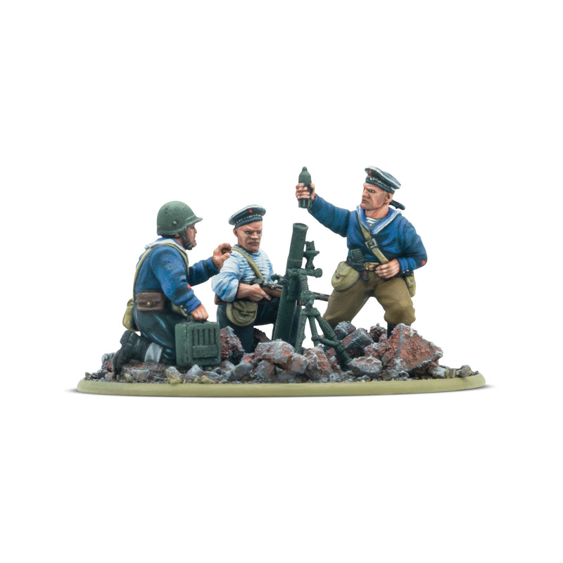 Soviet Naval Brigade Medium Mortar Team - Bolt Action