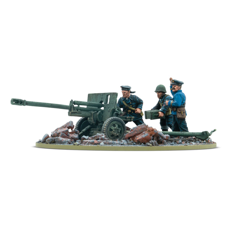 ZiS-3 DIvisional Gun with Soviet Naval Brigade Crew - Bolt Action