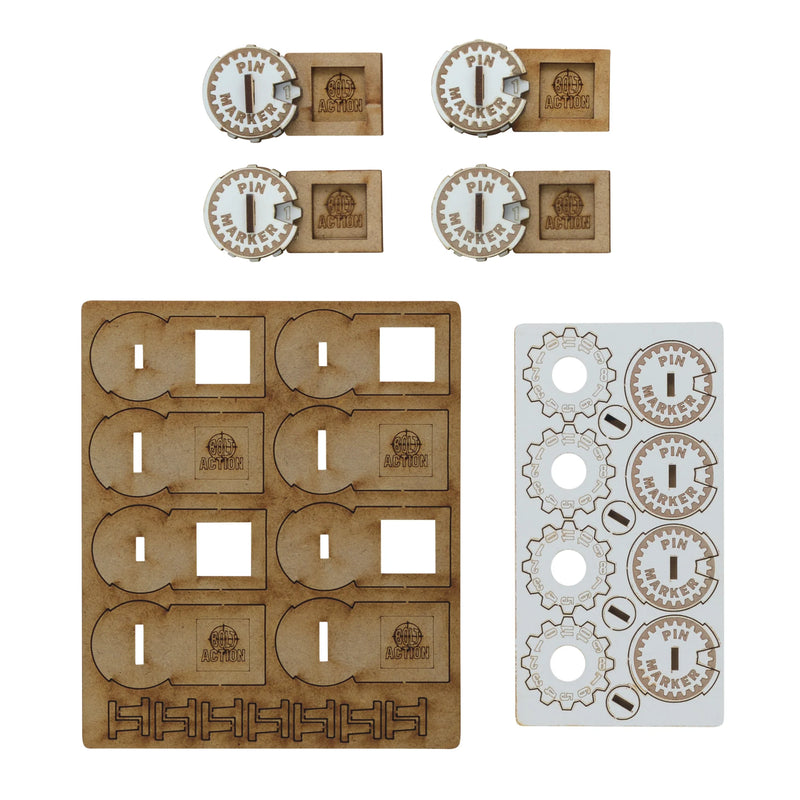 Bolt Action MDF Unit Pin Markers - Warlord Games