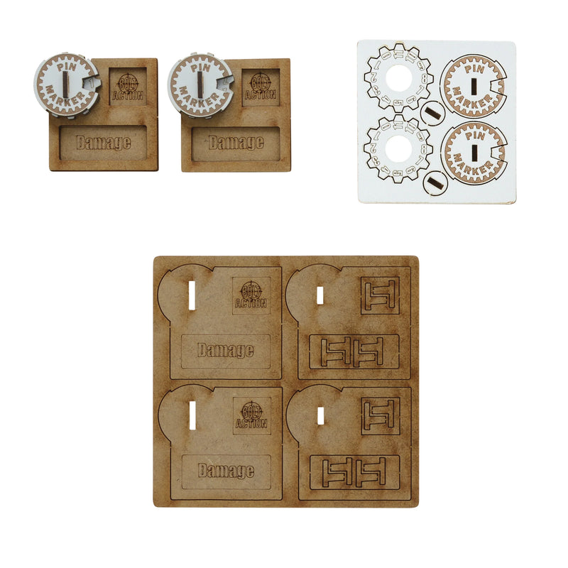Bolt Action MDF Vehicle Pin Markers - Warlord Games
