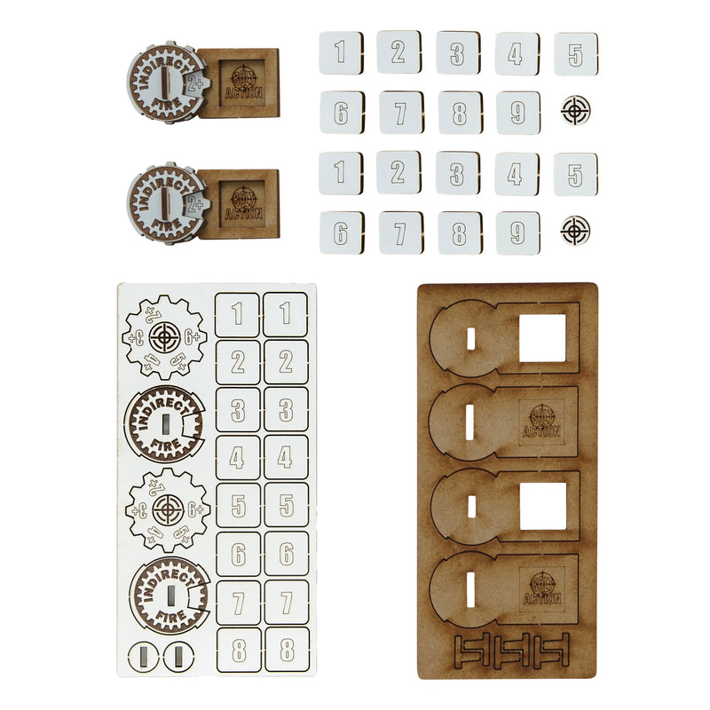 Bolt Action MDF Indirect Fire Markers - Warlord Games