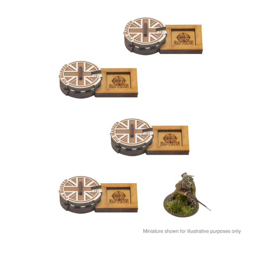 Bolt Action MDF Unit Pin Markers - Great Britain - Warlord Games