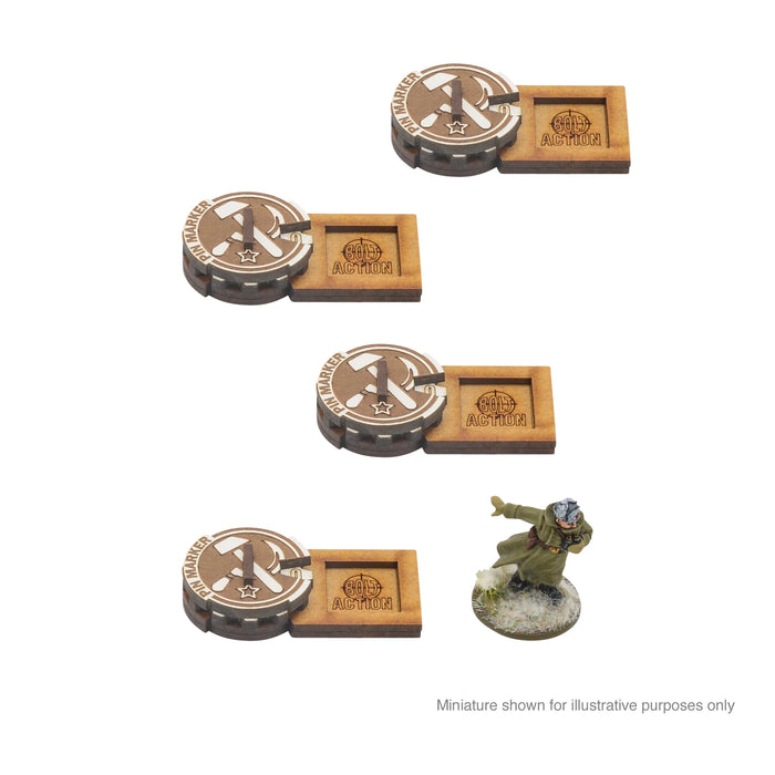 Bolt Action MDF Unit Pin Markers - Soviet Union - Warlord Games