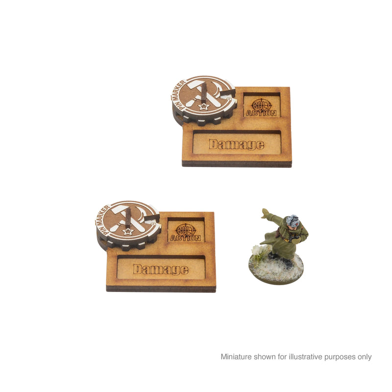 Bolt Action MDF Vehicle Pin Markers - Soviet Union - Warlord Games