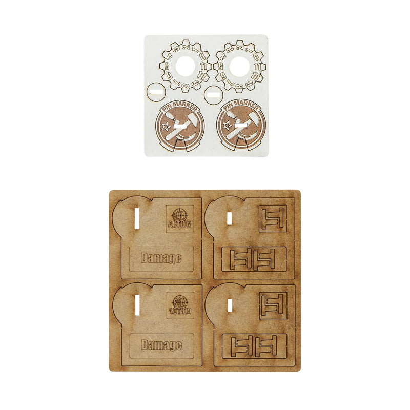 Bolt Action MDF Vehicle Pin Markers - Soviet Union - Warlord Games